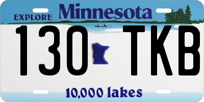 MN license plate 130TKB