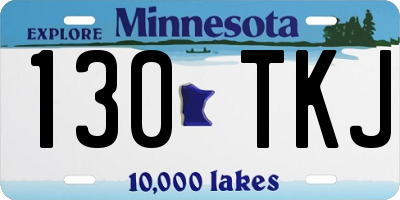 MN license plate 130TKJ