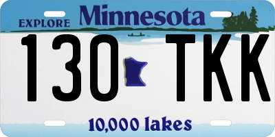 MN license plate 130TKK