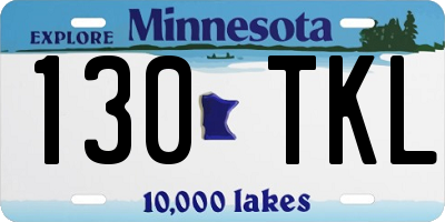 MN license plate 130TKL