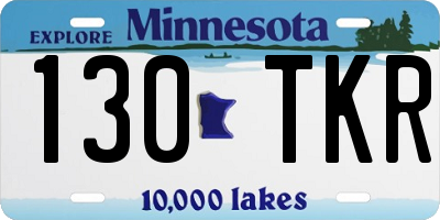 MN license plate 130TKR