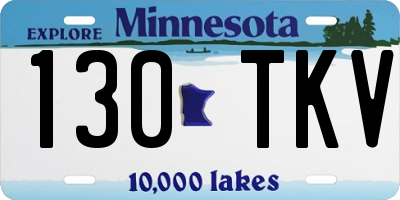 MN license plate 130TKV
