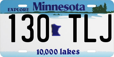 MN license plate 130TLJ