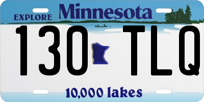 MN license plate 130TLQ