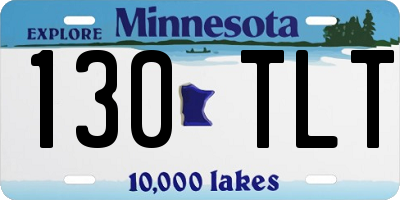 MN license plate 130TLT