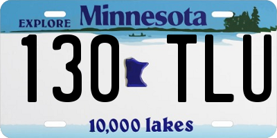 MN license plate 130TLU