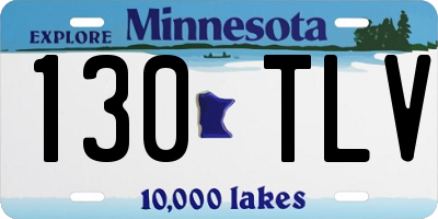 MN license plate 130TLV