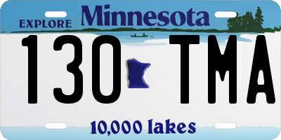 MN license plate 130TMA