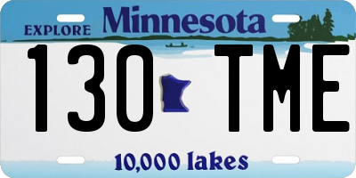 MN license plate 130TME