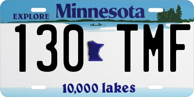 MN license plate 130TMF