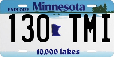 MN license plate 130TMI