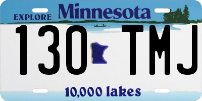 MN license plate 130TMJ