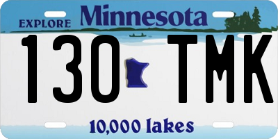 MN license plate 130TMK