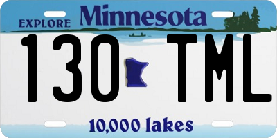 MN license plate 130TML
