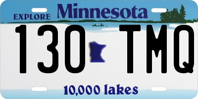 MN license plate 130TMQ