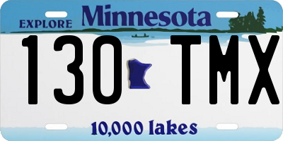 MN license plate 130TMX