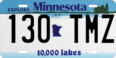 MN license plate 130TMZ