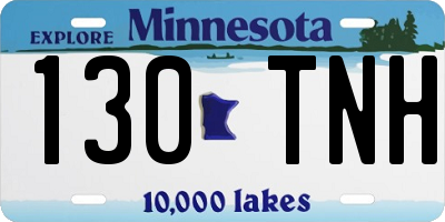 MN license plate 130TNH