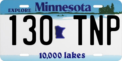 MN license plate 130TNP