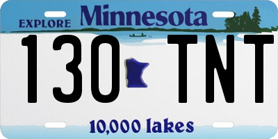 MN license plate 130TNT