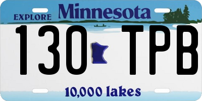 MN license plate 130TPB