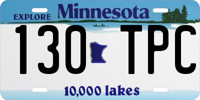 MN license plate 130TPC