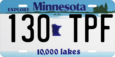 MN license plate 130TPF