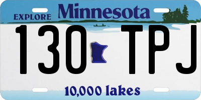 MN license plate 130TPJ