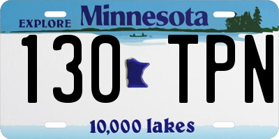 MN license plate 130TPN