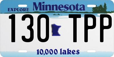 MN license plate 130TPP