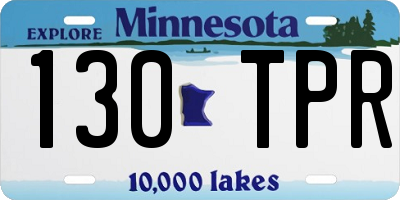 MN license plate 130TPR