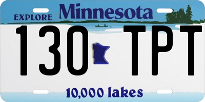 MN license plate 130TPT