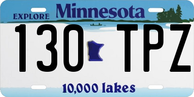 MN license plate 130TPZ