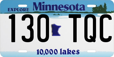 MN license plate 130TQC