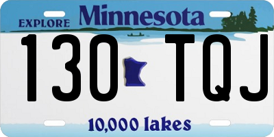 MN license plate 130TQJ