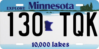 MN license plate 130TQK