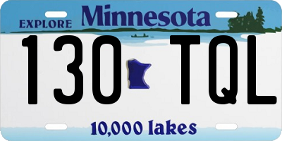 MN license plate 130TQL