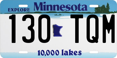 MN license plate 130TQM
