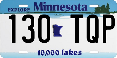 MN license plate 130TQP