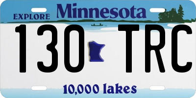 MN license plate 130TRC
