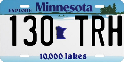 MN license plate 130TRH