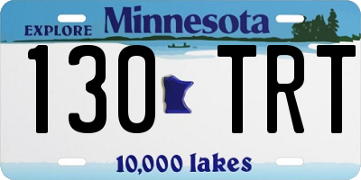 MN license plate 130TRT
