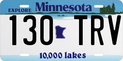 MN license plate 130TRV