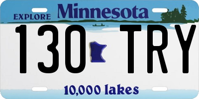 MN license plate 130TRY
