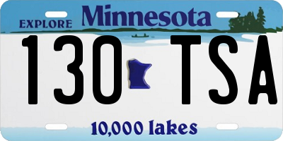 MN license plate 130TSA