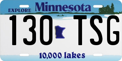 MN license plate 130TSG