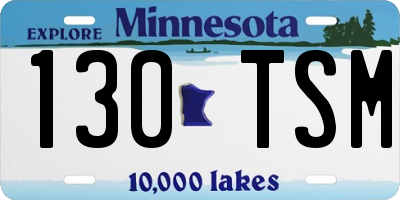 MN license plate 130TSM