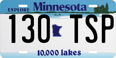 MN license plate 130TSP
