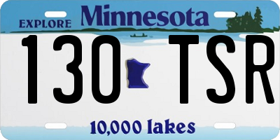 MN license plate 130TSR