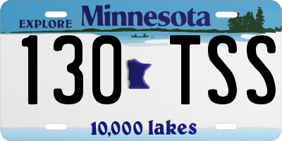 MN license plate 130TSS